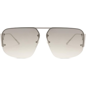 image:imageSOJOS Trendy Aviator Sunglasses Mens Womens Retro Metal Rimless Frame Shades Lentes De Sol Para Mujer SJ1192Silver