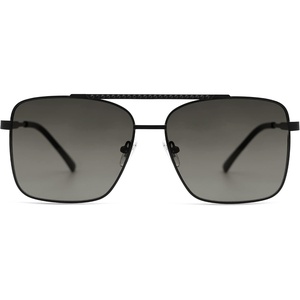image:imageSOJOS Trendy Aviator Sunglasses Womens Oversized Retro Rhinestone Double Bridge Square Women Shades SJ1195BlackGrey Grading