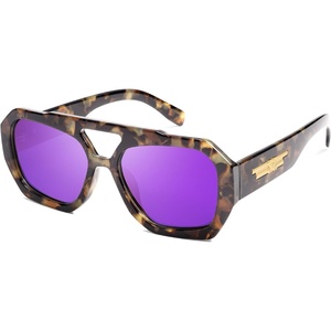 image:imageSOJOS Trendy Aviator Sunglasses for Womens Mens PolarizedHexagonal Square Double Bridge Designer Inspired Sun Glasses SJ2288Purple