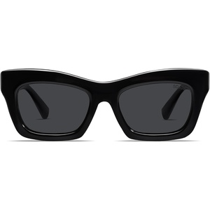 image:imageSOJOS Trendy Cat Eye Polarized Sunglasses for Women Men Retro Chunky Designer Sunnies SJ2339BlackGrey