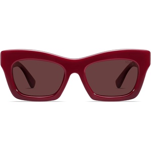 image:imageSOJOS Trendy Cat Eye Polarized Sunglasses for Women Men Retro Chunky Designer Sunnies SJ2339RedLight Red