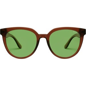 image:imageSOJOS Trendy Cat Eye Round Polarized Sunglasses for Women Fashion UV Protection Sunnies Sunglasses SJ2175Coffee