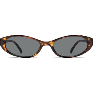 image:imageSOJOS Trendy Cat Eye Womens SunglassesRetro Skinny Chic Narrow Oval 90s Slim Small Cute Sunnies SJ2753TortoiseGrey