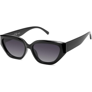 image:imageSOJOS Trendy Cute Cat Eye Polarized Sunglasses for Women Fashion Cateye Womens Sunnies SJ2237Black
