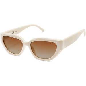 image:imageSOJOS Trendy Cute Cat Eye Polarized Sunglasses for Women Fashion Cateye Womens Sunnies SJ2237Light Beige