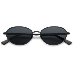 image:imageSOJOS Trendy Oval Cat Eye Polarized Sunglasses for Women Men Chic 80s 90s Retro Fashion Sunnies SJ1279BlackGrey