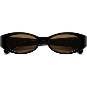 image:imageSOJOS Trendy Oval Polarized Sunglasses Womens Retro Narrow Chic Thin Y2k Sunnies SJ2364BlackBrown
