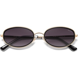 image:imageSOJOS Trendy Oval Polarized Sunglasses for Women Men 80s 90s Chic Retro Vintage Sunnies SJ1248BlackGradient Grey
