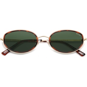 image:imageSOJOS Trendy Oval Polarized Sunglasses for Women Men 80s 90s Chic Retro Vintage Sunnies SJ1248Brown TortoiseGreen