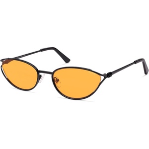 image:imageSOJOS Trendy Oval Polarized Sunglasses for WomenRetro 90s Cat Eye Shades SJ1254Black Frame Orange Lens