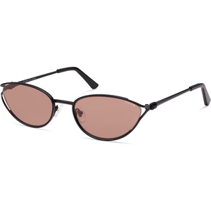 image:imageSOJOS Trendy Oval Polarized Sunglasses for WomenRetro 90s Cat Eye Shades SJ1254Black Frame Red Lens