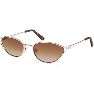 image:imageSOJOS Trendy Oval Polarized Sunglasses for WomenRetro 90s Cat Eye Shades SJ1254Gold Frame Brown Grading Lens