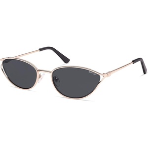 image:imageSOJOS Trendy Oval Polarized Sunglasses for WomenRetro 90s Cat Eye Shades SJ1254Gold Frame Grey Lens