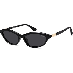 image:imageSOJOS Trendy Oval Sunglasses for Women MenFashion Petite Cat Eye Shades Thin Light Weight Rim UV400 Protected SJ2689Black