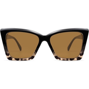 image:imageSOJOS Trendy Oversized Cateye Sunglasses Womens UV400 Designer Shades Lentes De Sol Para Mujer SJ2347Black Gradient TortoiseBrown