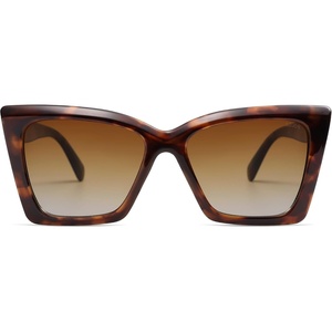 image:imageSOJOS Trendy Oversized Cateye Sunglasses Womens UV400 Designer Shades Lentes De Sol Para Mujer SJ2347Brown TortoiseGradient Brown