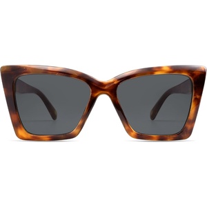 image:imageSOJOS Trendy Oversized Cateye Sunglasses Womens UV400 Designer Shades Lentes De Sol Para Mujer SJ2347Brown TortoiseGrey