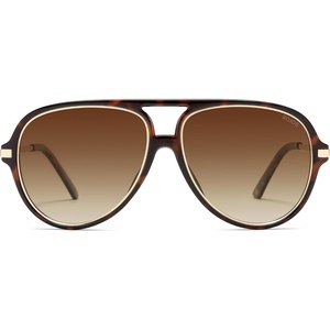image:imageSOJOS Trendy Polarized Aviator Sunglasses for Women Men Large Retro 80s 90s Vintage Shades SJ2684Brown Tortoisebrown