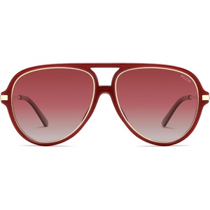 image:imageSOJOS Trendy Polarized Aviator Sunglasses for Women Men Large Retro 80s 90s Vintage Shades SJ2684Redred