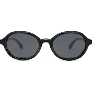 image:imageSOJOS Trendy Polarized Oval Sunglasses for Women MenFashion Ovale Rounded Shades Fashion Wave Frame UV400 Protected SJ2697Black