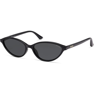 image:imageSOJOS Trendy Polarized Oval Sunglasses for Women Retro Chic 90s Shades Lightweight Sunnies SJ2656Black Frame Grey Lens