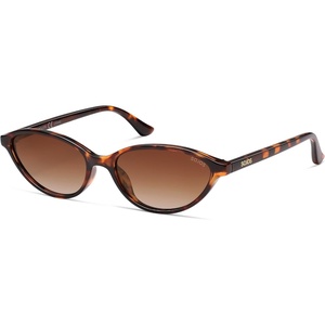image:imageSOJOS Trendy Polarized Oval Sunglasses for Women Retro Chic 90s Shades Lightweight Sunnies SJ2656Brown Tortoise Frame Brown Grading Lens