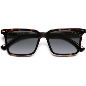 image:imageSOJOS Trendy Polarized Square Sunglasses Womens Men Retro Vintage 90s Sun Glasses SJ2387Tortoise Frame Grey Grading Lens