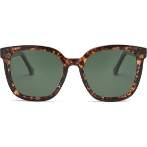 image:imageSOJOS Trendy Polarized Sunglasses for Women Classic Retro Square Womens Shade Sunnies SJ2333Green TortoiseGreen