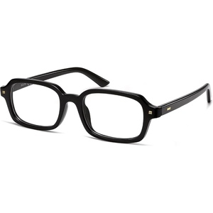 image:imageSOJOS Trendy Rectangle Blue Light Glasses Fashion Computer Glasses Bluelight Blocking Clear Lens Eyewear Frame SJ2610Black
