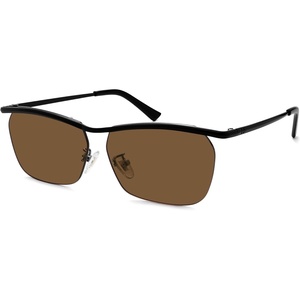 image:imageSOJOS Trendy Rectangle Cat Eye Semirimless Sunglasses Womens Retro Fashion Vintage Shades UV400 Protection SJ1253BlackBrown
