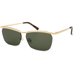 image:imageSOJOS Trendy Rectangle Cat Eye Semirimless Sunglasses Womens Retro Fashion Vintage Shades UV400 Protection SJ1253GoldGreen
