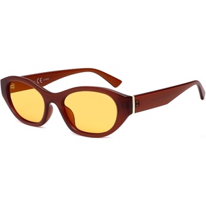 image:imageSOJOS Trendy Rectangle Polarized Sunglasses For Women Men Retro Sun Glasses Narrow Square 90s SJ2673Milky Brown Orange Lens