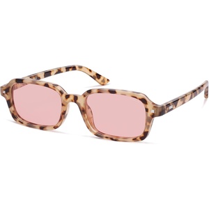 image:imageSOJOS Trendy Rectangle Polarized Sunglasses Womens Mens Small Retro Fashion Thin Slim Square Sunnies SJ2610Tortoise  Pink