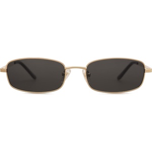 image:imageSOJOS Trendy Rectangle Sunglasses Womens Mens Retro 80s 90s Y2k Chic Narrow Thin Skinny Sunnies SJ1187Bright GoldGrey