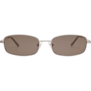 image:imageSOJOS Trendy Rectangle Sunglasses Womens Mens Retro 80s 90s Y2k Chic Narrow Thin Skinny Sunnies SJ1187SilverBrown