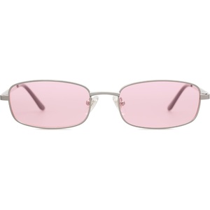 image:imageSOJOS Trendy Rectangle Sunglasses Womens Mens Retro 80s 90s Y2k Chic Narrow Thin Skinny Sunnies SJ1187SilverTinted Pink