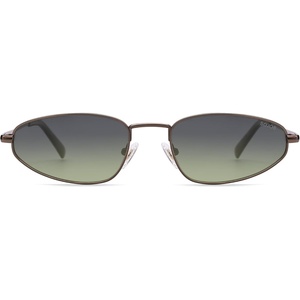 image:imageSOJOS Trendy Small Oval Polarized Sunglasses for Women Men Chic Y2K Fun Sunnies SJ1251BrownGradient Green