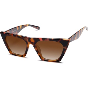 image:imageSOJOS Trendy Square Cateye Polarized Sunglasses Womens Big Frame Shades SJ2115Brown TortoiseBrown