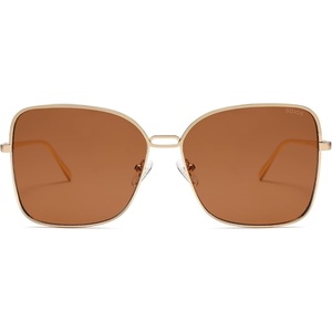 image:imageSOJOS Trendy Square Oversized Sunglasses Womens Mens UV400 Big Large Designer Shades SJ1082GoldDark Brown