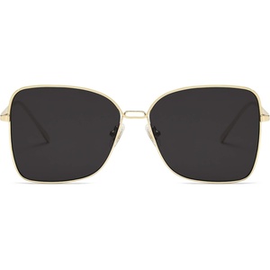 image:imageSOJOS Trendy Square Oversized Sunglasses Womens Mens UV400 Big Large Designer Shades SJ1082GoldDark Grey