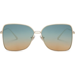 image:imageSOJOS Trendy Square Oversized Sunglasses Womens Mens UV400 Big Large Designer Shades SJ1082GoldGreen Gradient Brown