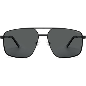 image:imageSOJOS Trendy Square Polarized Aviator Sunglasses for Women Men 80s 90s Retro Vintage Aviators SJ1283BlackGrey