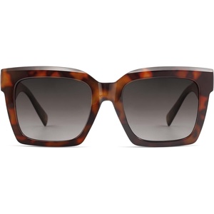 image:imageSOJOS Trendy Square Polarized Sunglasses for Womens MensRetro Plastic Frame Shades Designer Inspired Sun Glasses SJ2306Brown