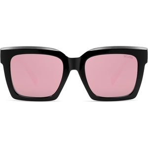 image:imageSOJOS Trendy Square Polarized Sunglasses for Womens MensRetro Plastic Frame Shades Designer Inspired Sun Glasses SJ2306Pink