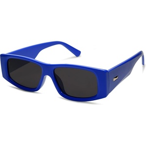 image:imageSOJOS Trendy Y2K Rectangle Polarized Sunglasses for Women Men Fashion Designer Rave Sunglasses SJ2228Dark BlueGrey