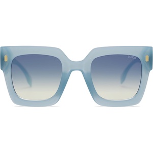 image:imageSOJOS Vintage Oversized Square Sunglasses for WomenRetro Womens Luxury Big Large Sun Glasses UV400 SJ2194Milky Blue FrameBlue Lens