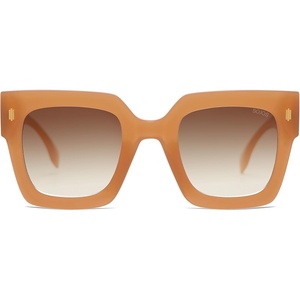 image:imageSOJOS Vintage Oversized Square Sunglasses for WomenRetro Womens Luxury Big Large Sun Glasses UV400 SJ2194Milky Orange FrameBrown Grading Lens