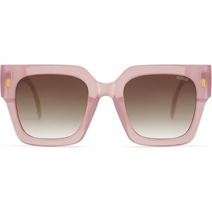 image:imageSOJOS Vintage Oversized Square Sunglasses for WomenRetro Womens Luxury Big Large Sun Glasses UV400 SJ2194Milky Pink FrameBrown Grading Lens
