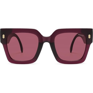 image:imageSOJOS Vintage Oversized Square Sunglasses for WomenRetro Womens Luxury Big Large Sun Glasses UV400 SJ2194PurplePurple