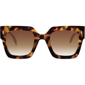 image:imageSOJOS Vintage Oversized Square Sunglasses for WomenRetro Womens Luxury Big Large Sun Glasses UV400 SJ2194Tortosie FrameBrown Grading Lens